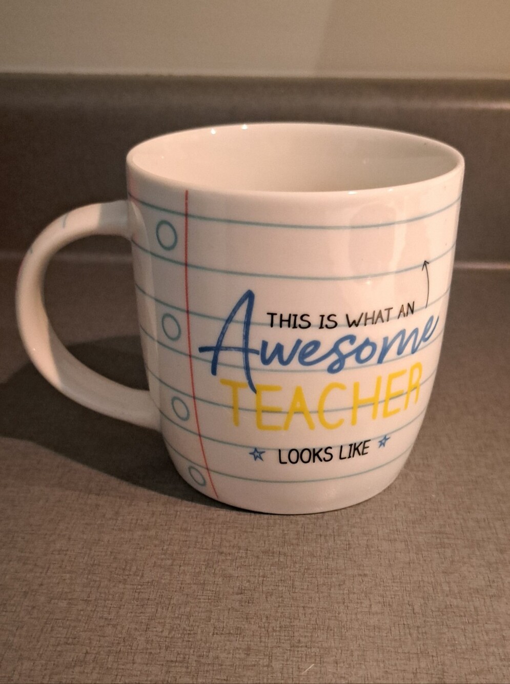 Awesome Teacher Ceramic Coffee Mug Like New